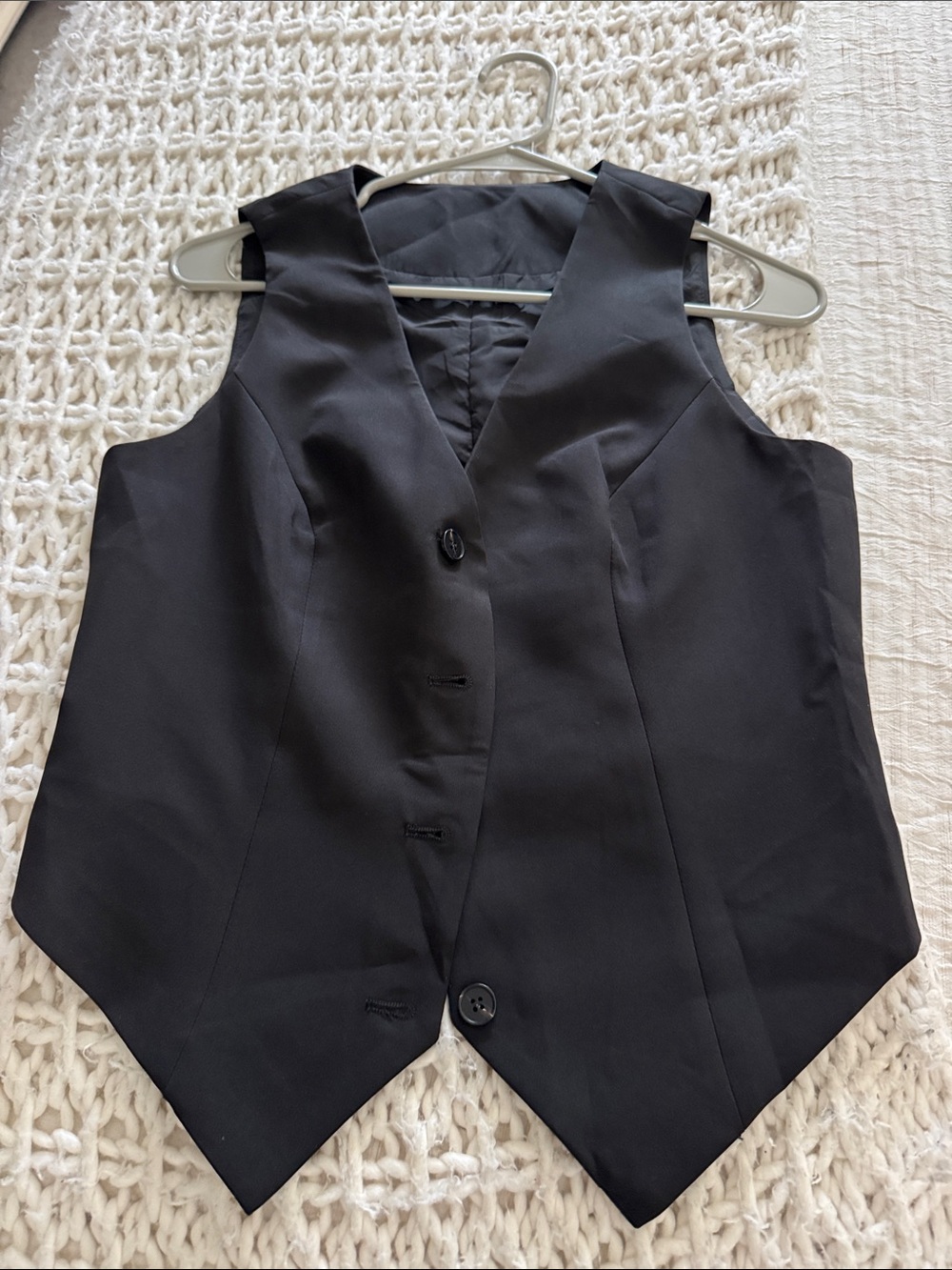 Classic Black Women's Tailored Vest